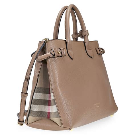 burberry medium banner tote dark sand|Burberry beige tote bag original.